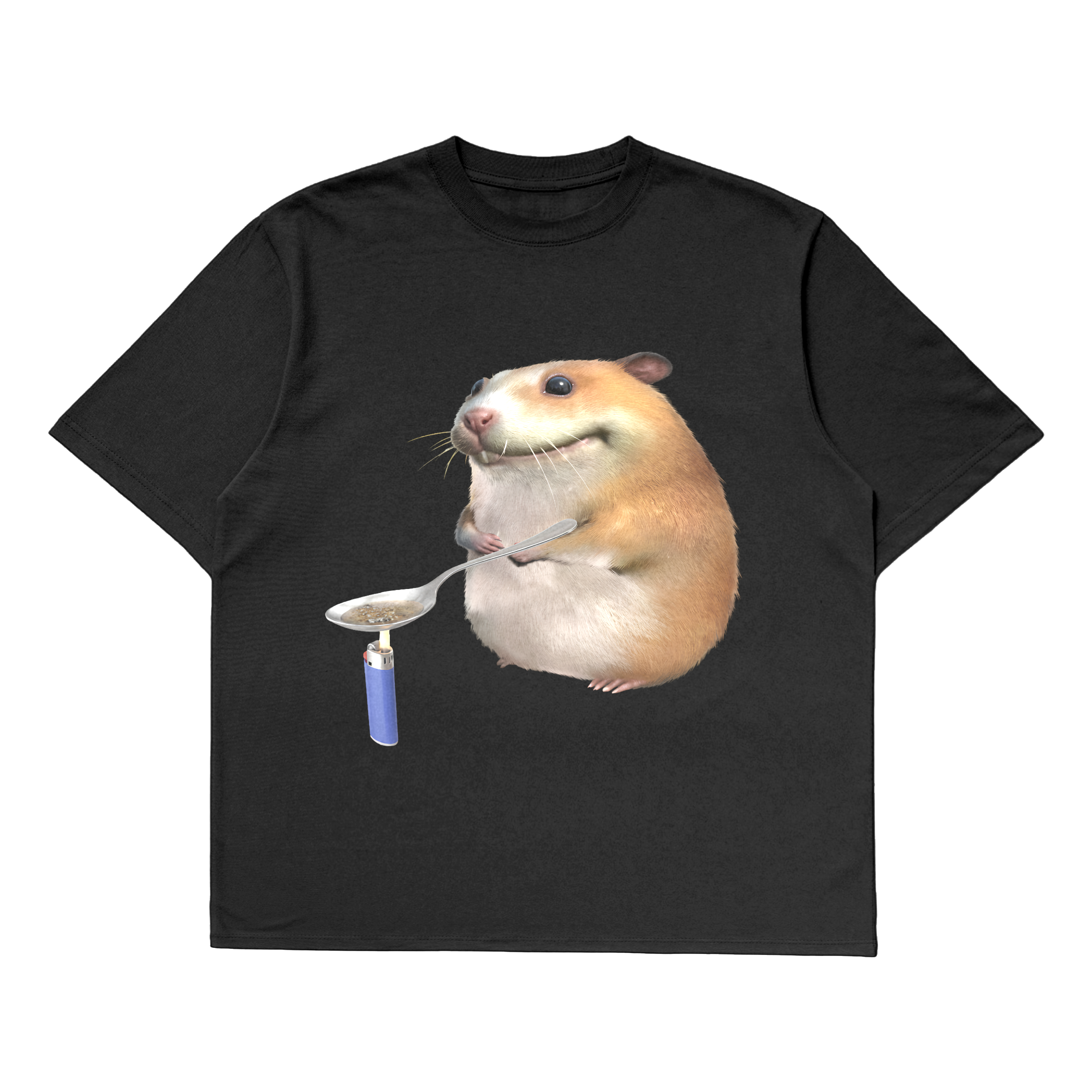 Cracked up hamster - Oversized Tee